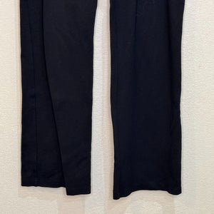 Eileen Fisher Black Wide-Leg Knit Ankle Pants Size Small