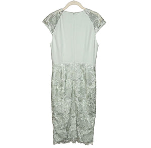 Ted Baker Raenna Lace Fitted Midi Dress Cap Sleeve Approx Size 4 - 6 TB 2