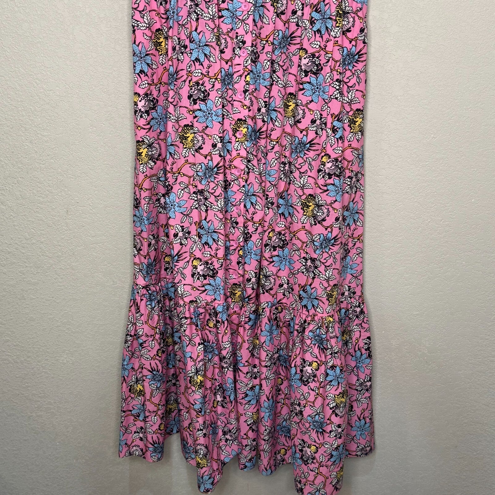 Derek Lam 10 Crosby Dress Size 6 Greta Pink Flutter Sleeve Button Down