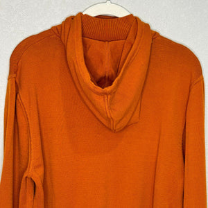 Athleta x Alicia Keys FoliageI Orange Hooded Intention Sweater Size Small $169