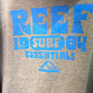 Reef Mens Hoodie Sweatshirt Size XXL Steel Grey / Blue Essentials