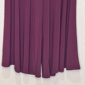 Clara Sun Woo 2 Piece Set Top & Culottte Pants Size Medium Burgundy