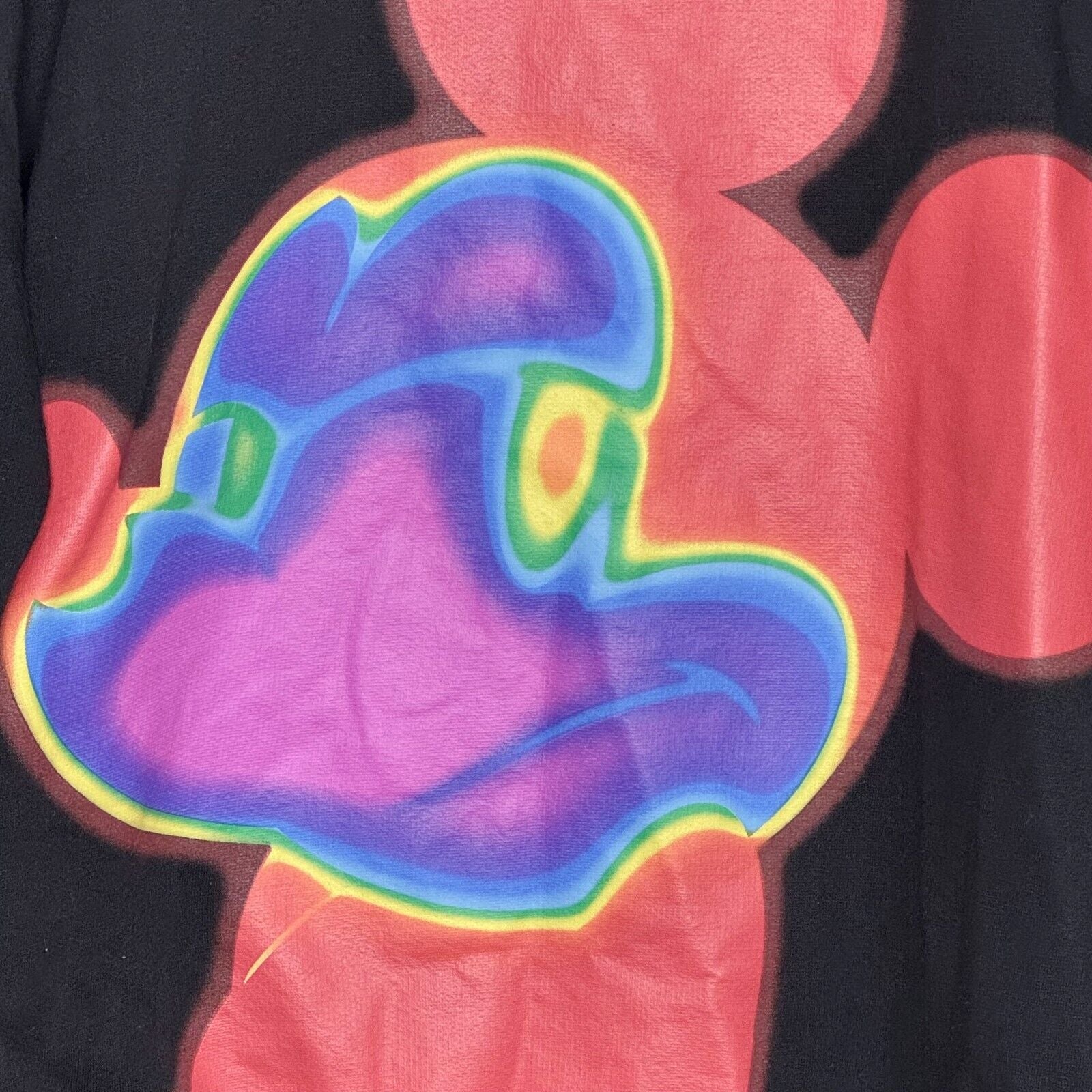 Zara Disney Mickey Mouse Sweatshirt Size Medium Womens Black Multicolored