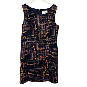 Anthropologie Tabitha Expressionist Abstract Sheath Dress Size 12