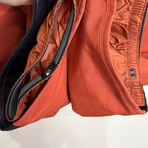 Burton Pants Womens Medium Orange Society Insulated Snowboard Ski Living Lining