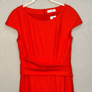 St. Emile Orange Sheath Dress Size 4 NEW $495