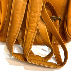 ROYCE NEW Tan 100% Leather Vaquetta Backpack Bag $500 Retail Made In Columbia