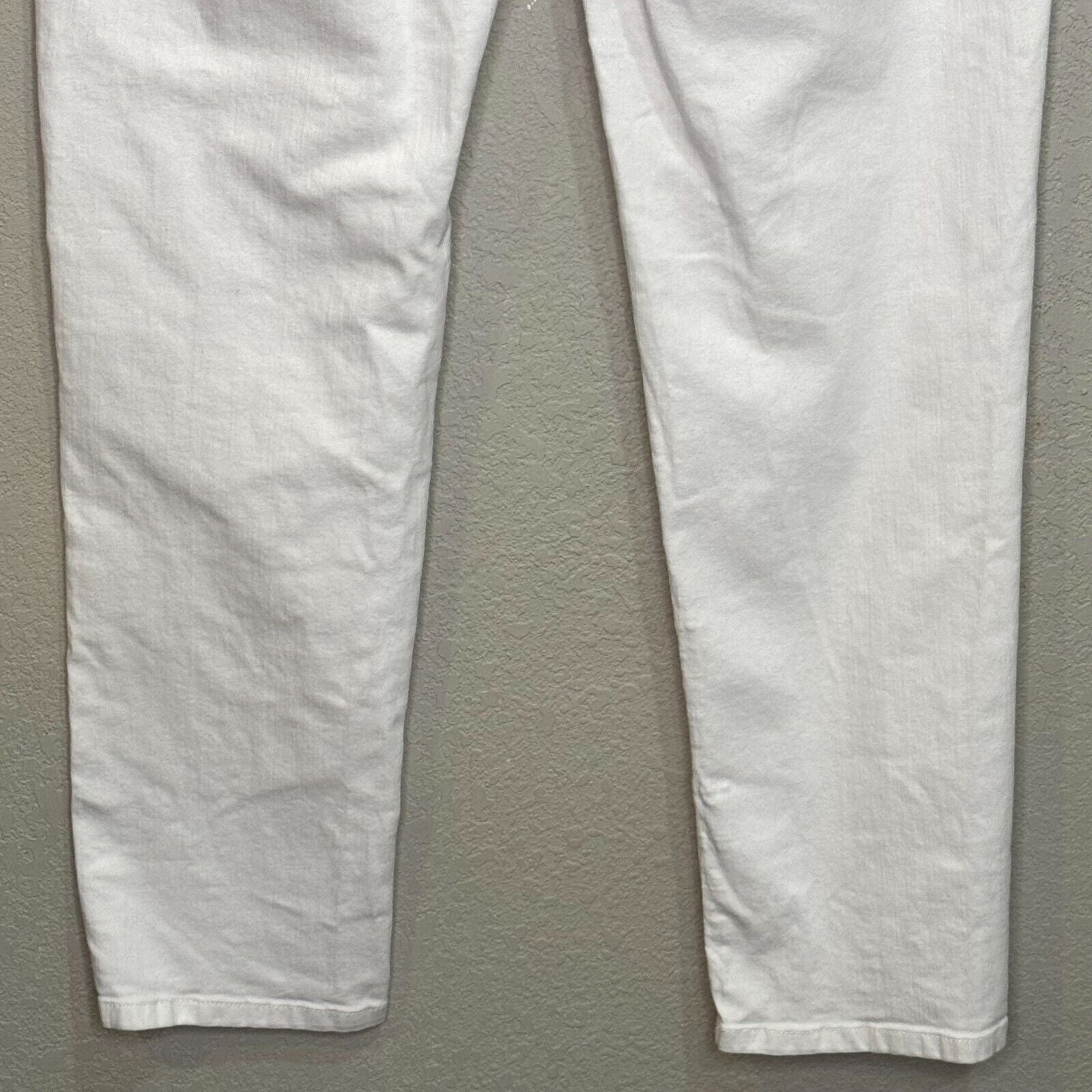 Eileen Fisher White Jeans Size 4 Organic Cotton Denim Slim Jean