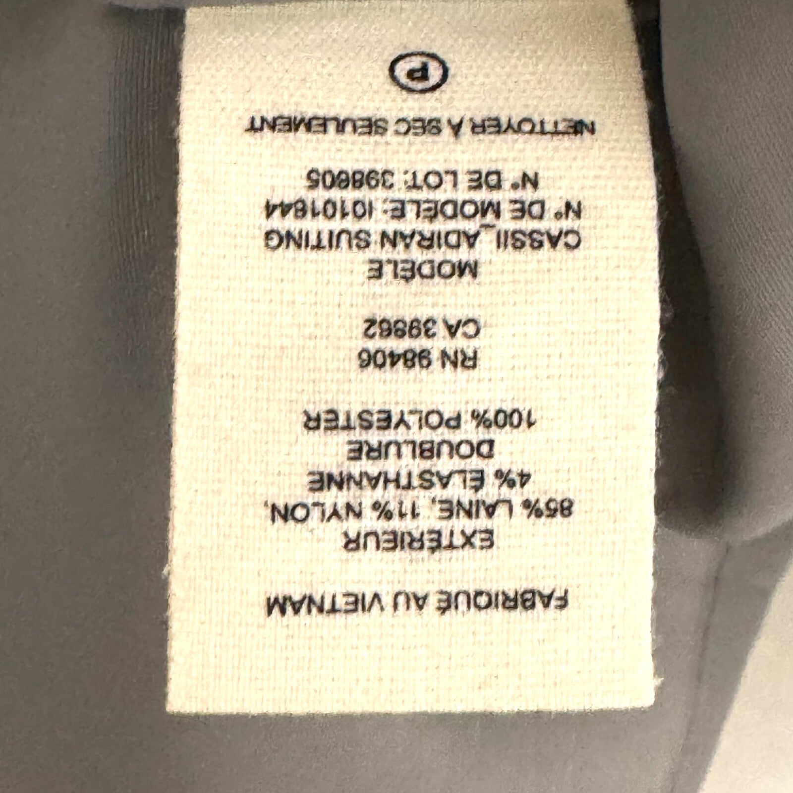 Theory Cassii Dress Size 6 Gray Melange Suiting Short Sleeve Wool Blend Career