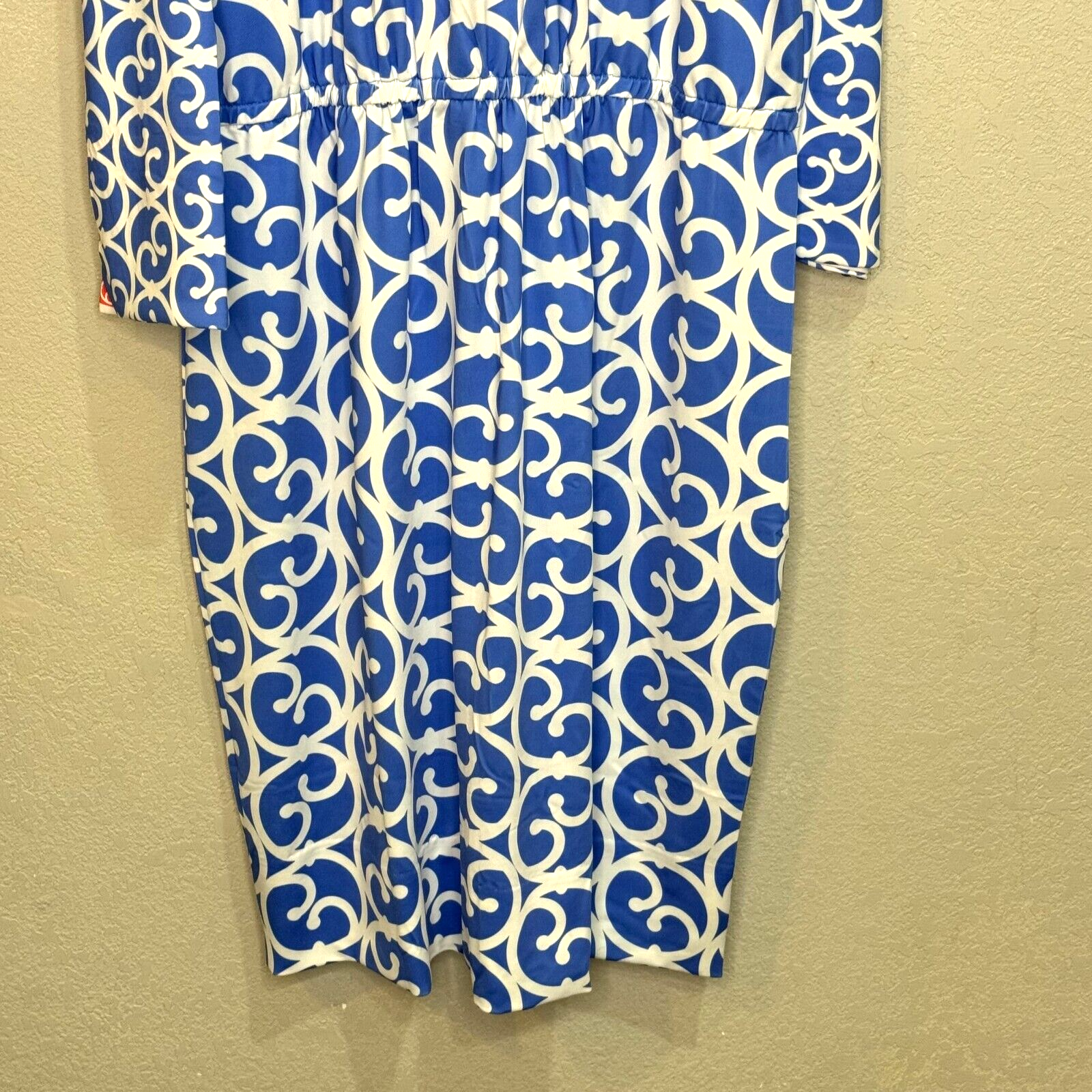 Gretchen Scott NEW Azure Blue Twist And Shout Heaven's Gate Dress Size XXXL