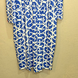 Gretchen Scott NEW Azure Blue Twist And Shout Heaven's Gate Dress Size XXXL