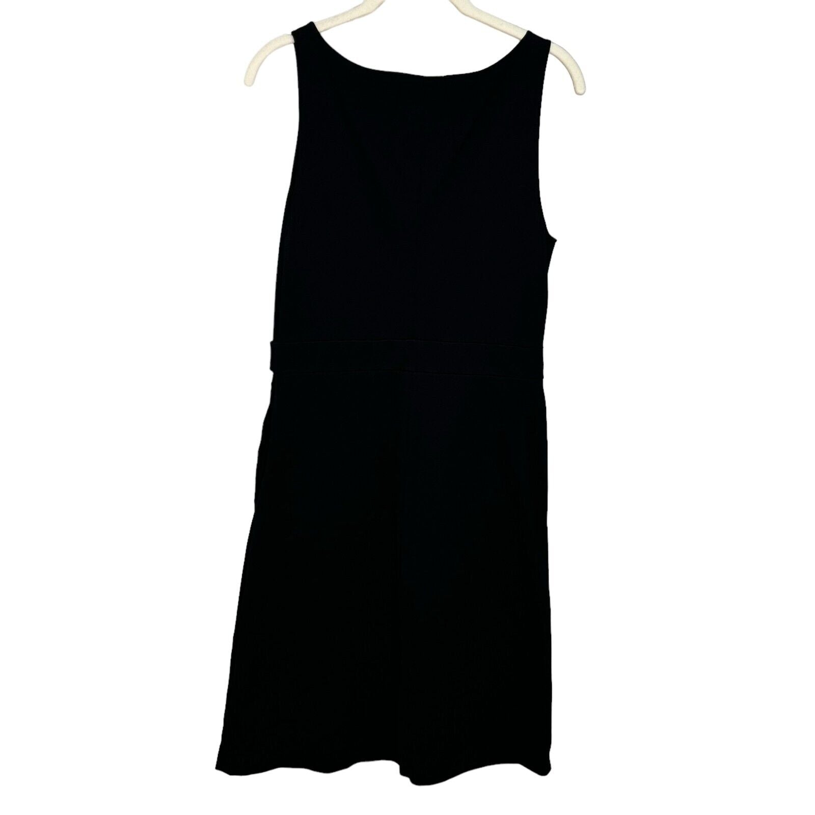 Alessandro Dell'acqua Black Sleeveless Button Pocket Mini Dress Size Medium 44