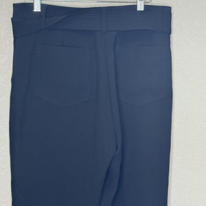 J Crew Easy Pant Womens 6 Black Belted Pleat-Front Jogger 365 Crepe