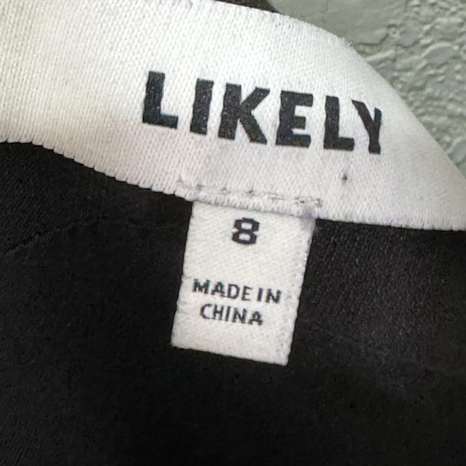 Likely Dress Size 8 Brooklyn Black Sleeveless V Neck Spaghetti Strap Midi Slit