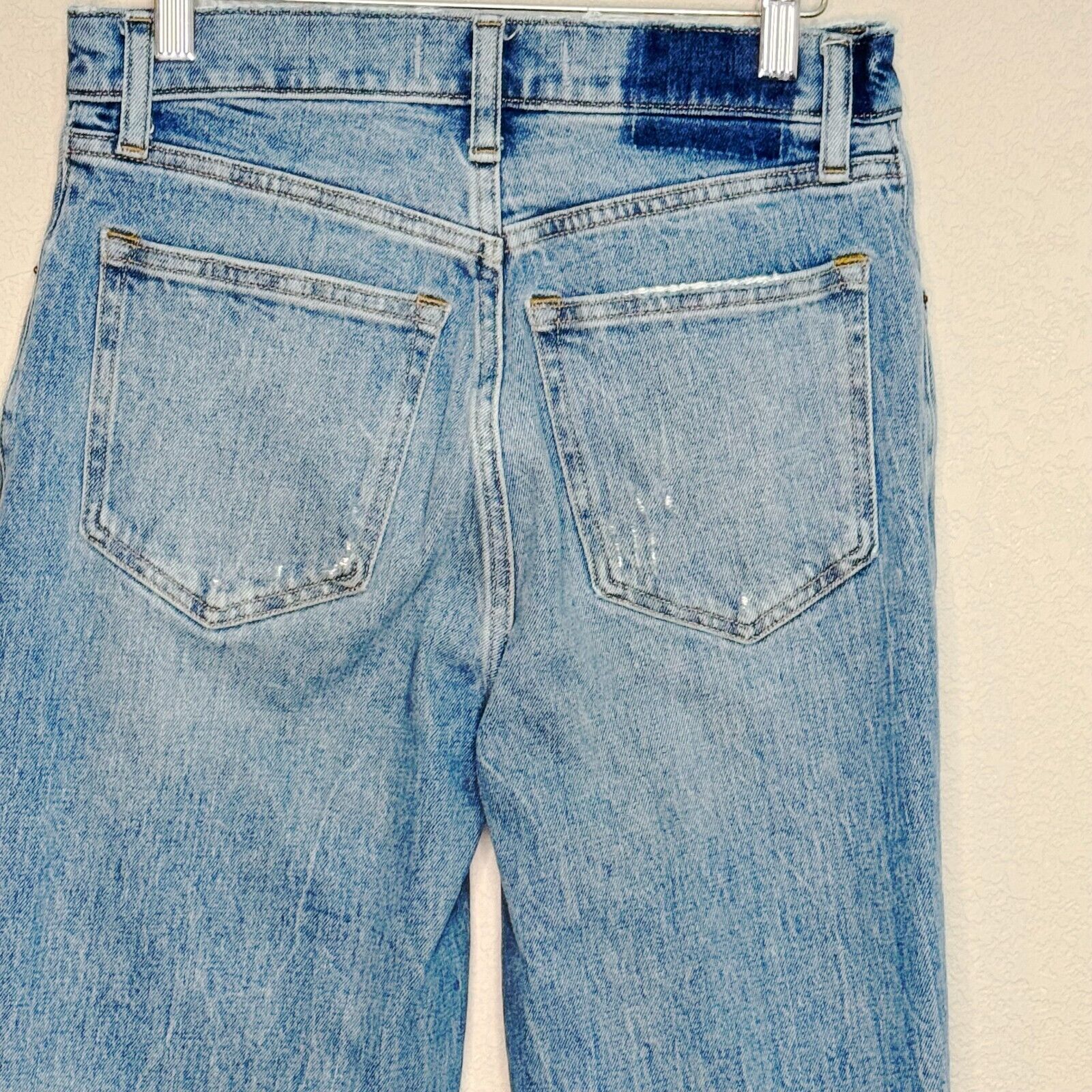 Abercrombie Blue The 90's Straight Ultra High Rise Jeans Size 26