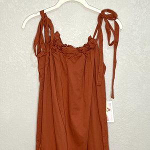 Nation LTD Rust Orange Sequoia Dress Size Medium NEW $220