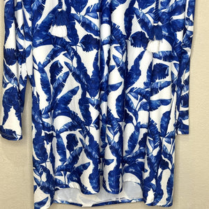Cabana Life Hooded Cover Up Dress Womens XL Palm Print UPF 50+ Sun Protection