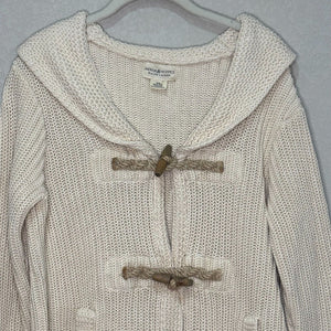 Ralph Lauren Denim & Supply Ivory Toggle Cardigan Sweater Size Medium