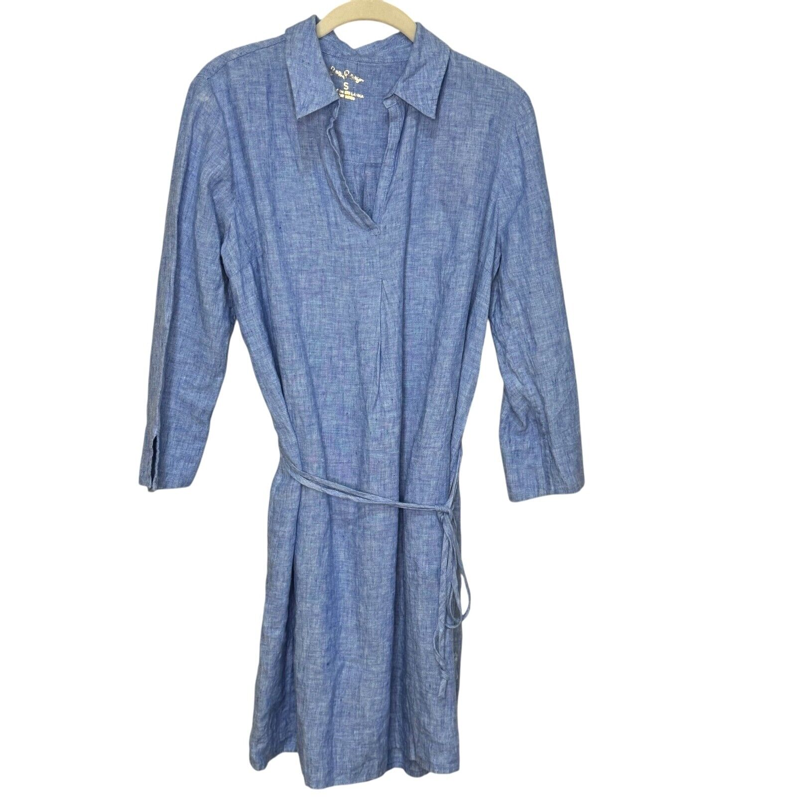 Lilly Pulitzer Pilar Tunic Linen Dress Size Small Beckon Blue Belt $218