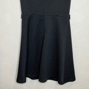 Modcloth So Sixties Signature Black Quilted Shift Dress Size Medium