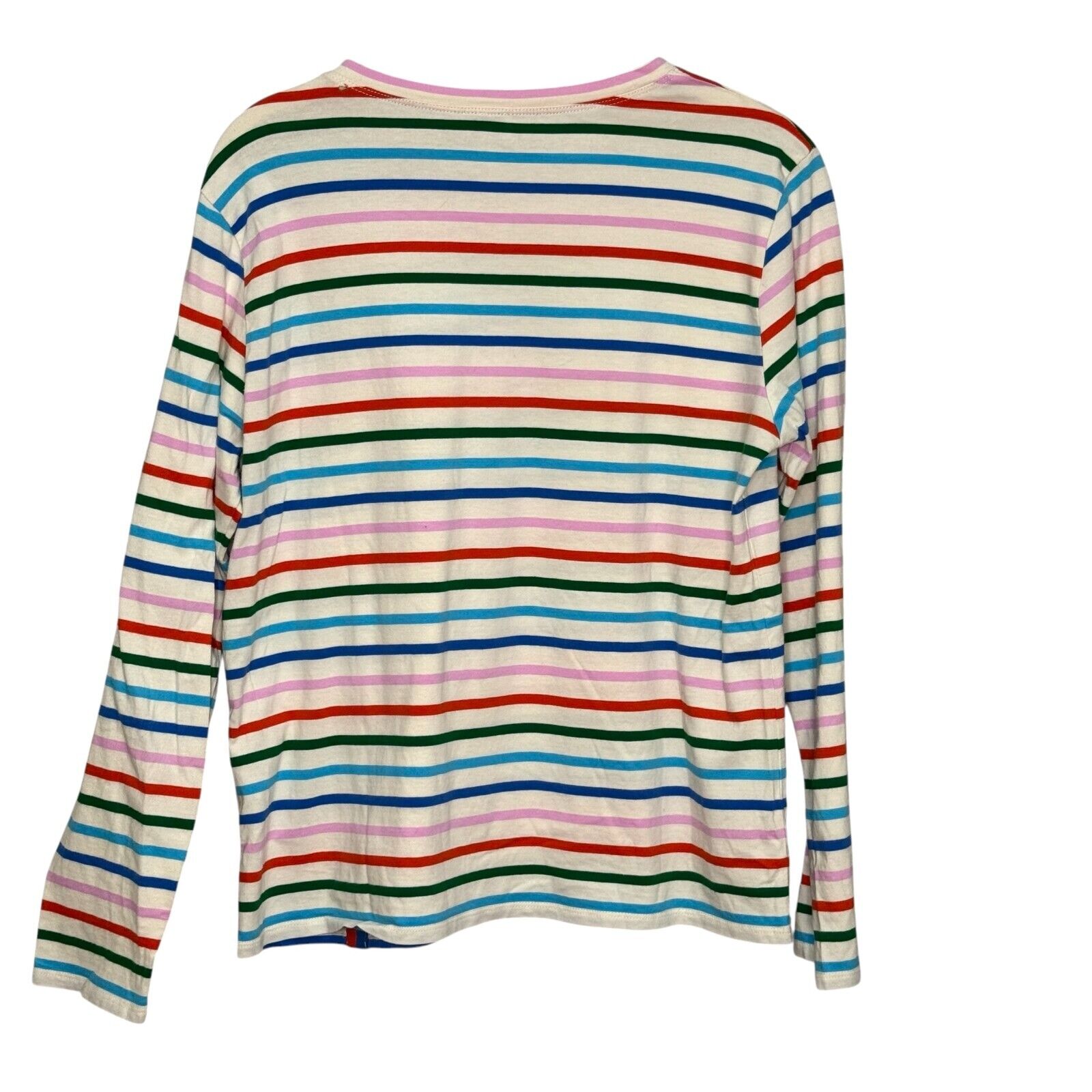 KULE The Modern Tee Size Small Rainbow Stripe Cotton