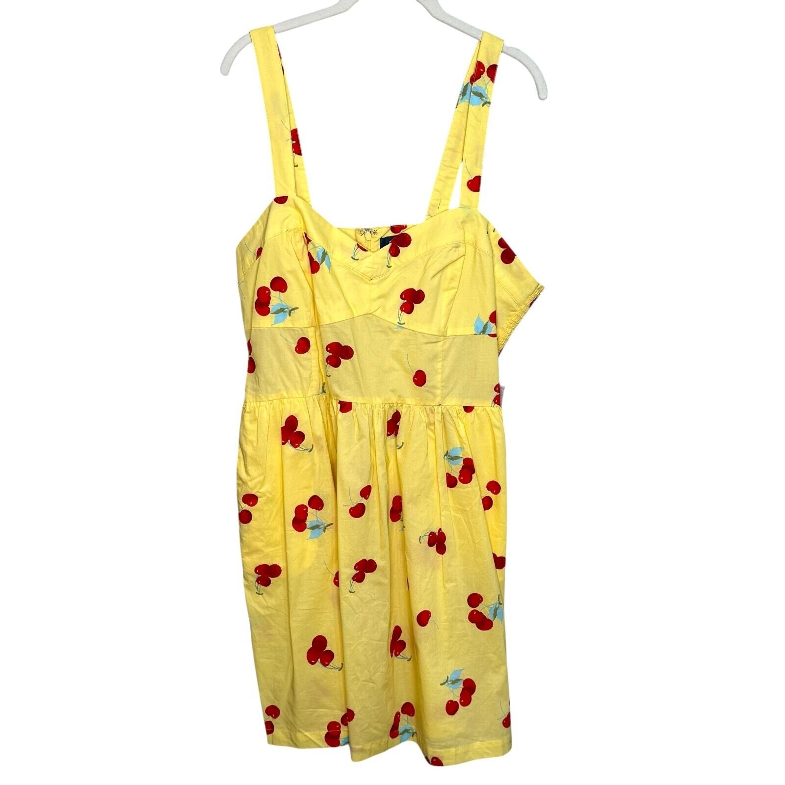 MODCLOTH Dress Size XL Women's Cherry Print Retro Mod Pin-Up