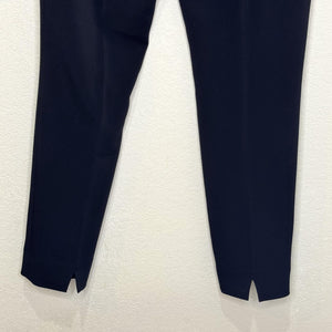 Elie Tahari Pants Womens 6 Black Ankle Slim Tapered Side Zip Triacetate Blend