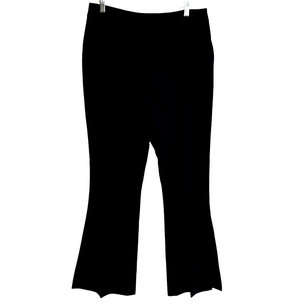 Milly NEW Black KJ Side-Slit Cropped Cady Pants Size 8 $299