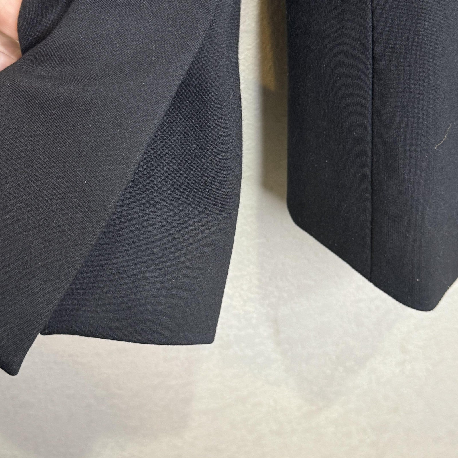 Spanx Blazer Womens 1X Black Perfect Asymmetrical Tailored One Button Stretch