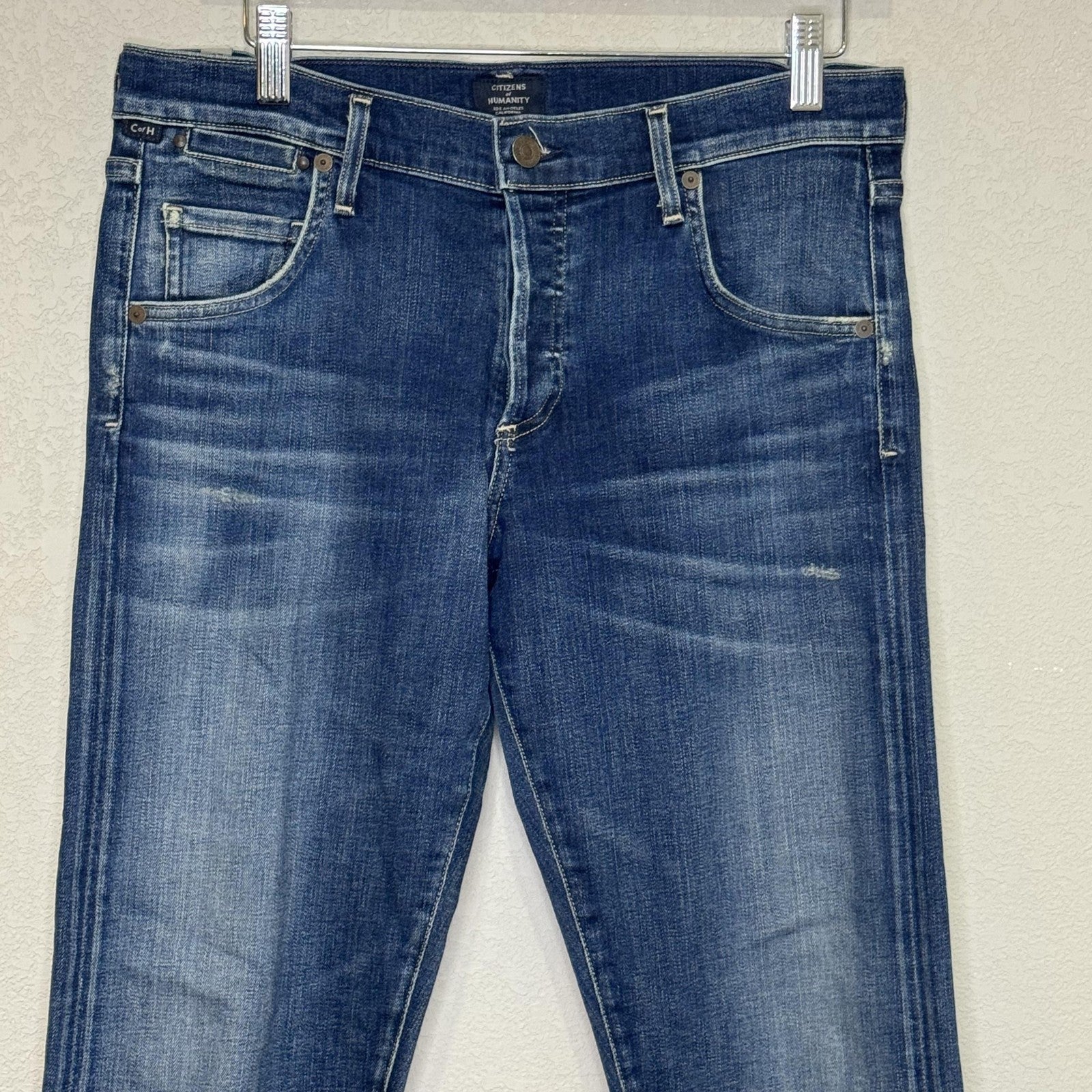 Citizens of Humanity Emerson Jeans Womens 27 Blue Slim Boyfriend Distressed USA