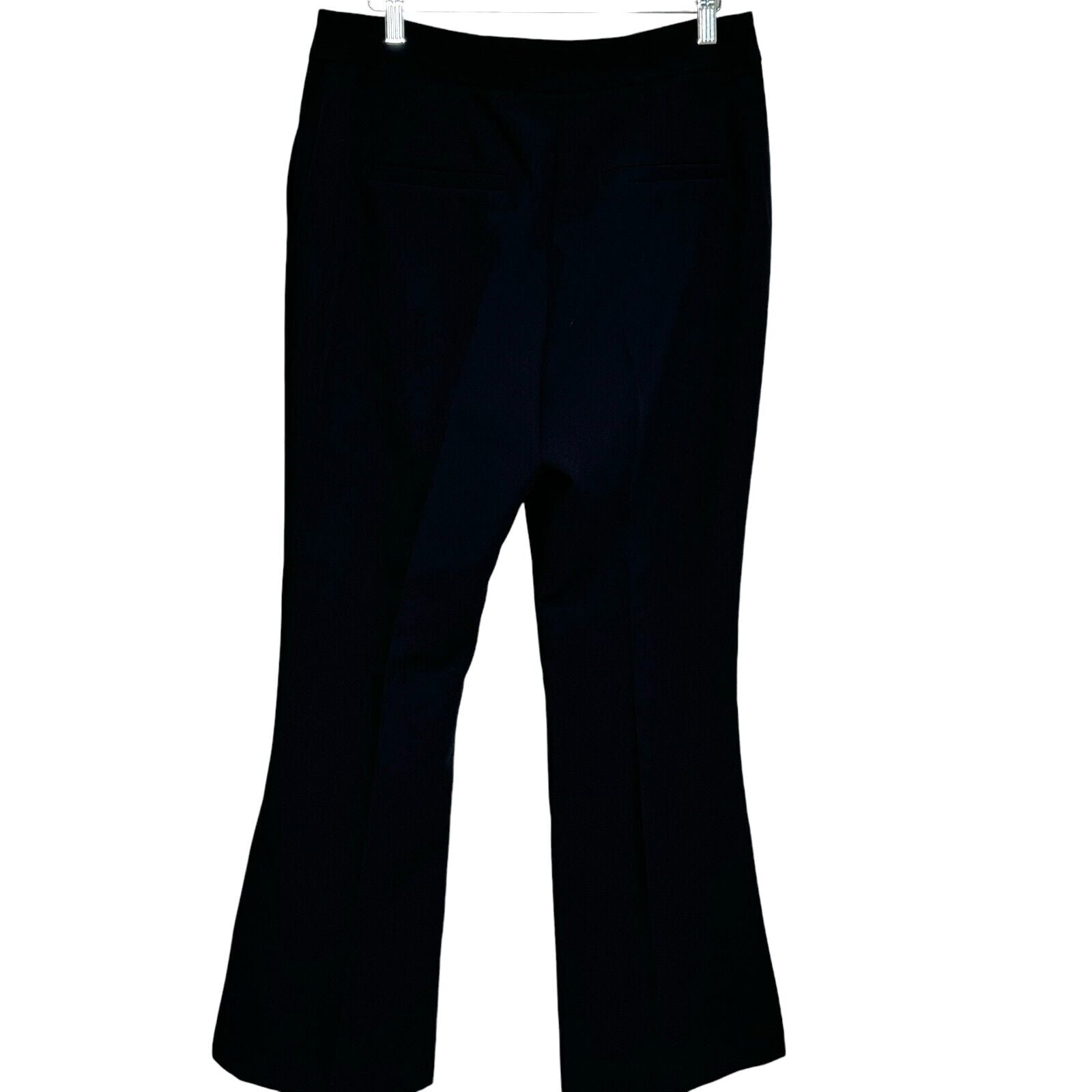 Milly NEW Black KJ Side-Slit Cropped Cady Pants Size 8 $299