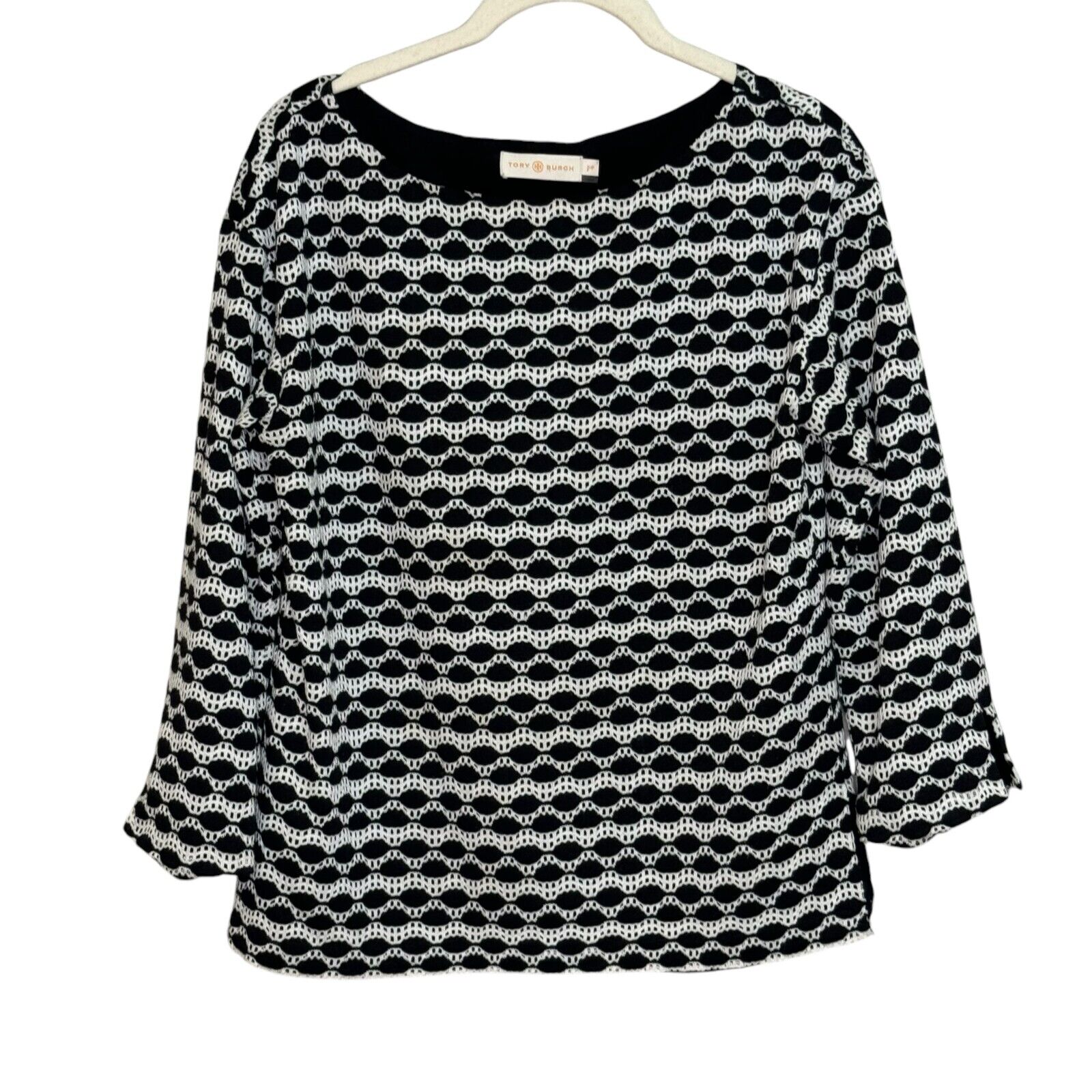 Tory Burch Black White Top Size Small