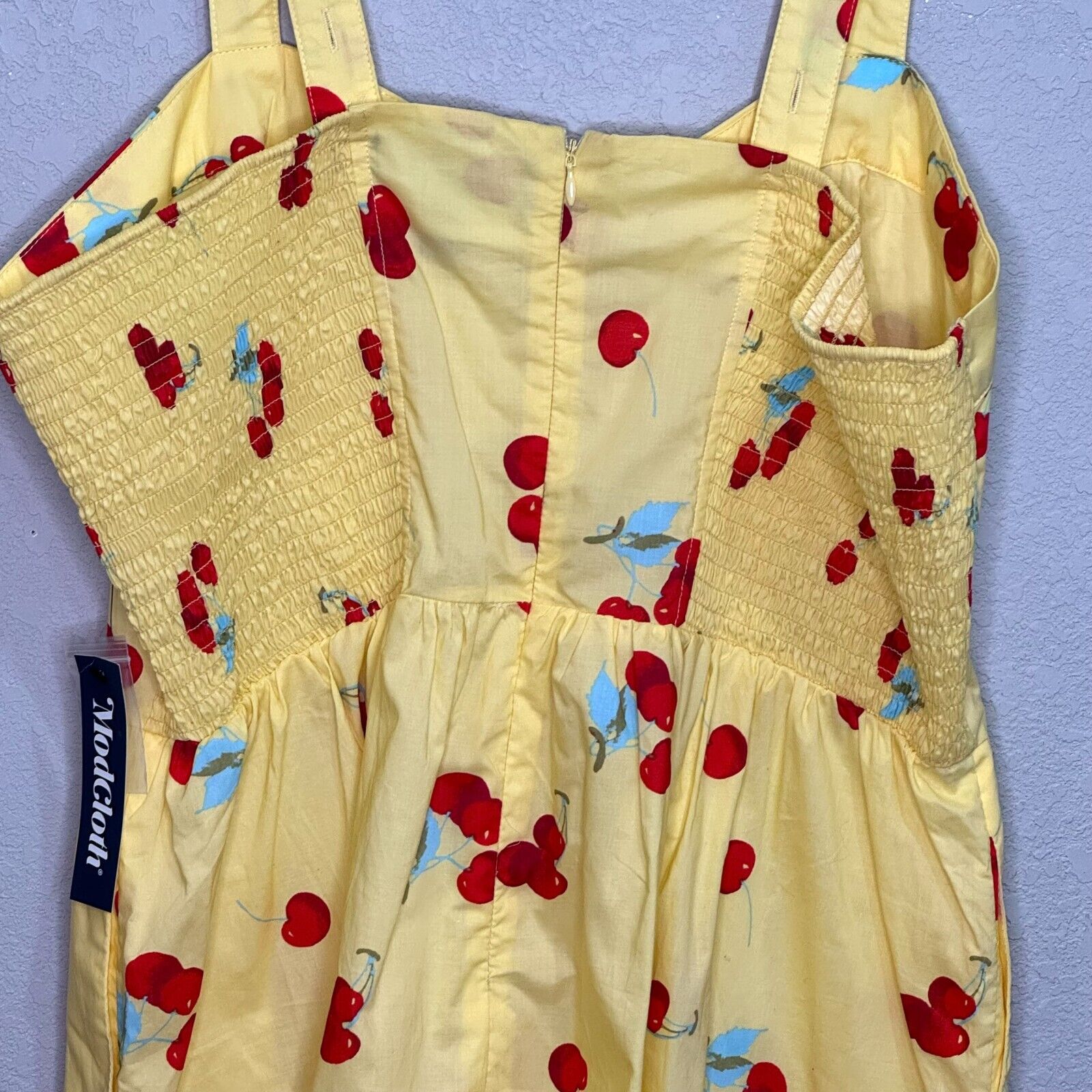 MODCLOTH Dress Size XL Women's Cherry Print Retro Mod Pin-Up