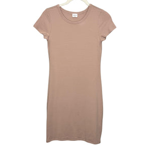 Wilfred Free Dress Womens Small Soft Pink Fitted T Shirt Mini Short Sleeve