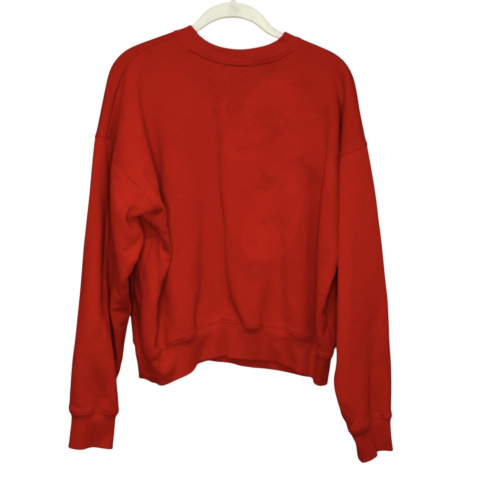 Good American Sweatshirt Womens Medium Red New York Graphic Crewneck Pullover