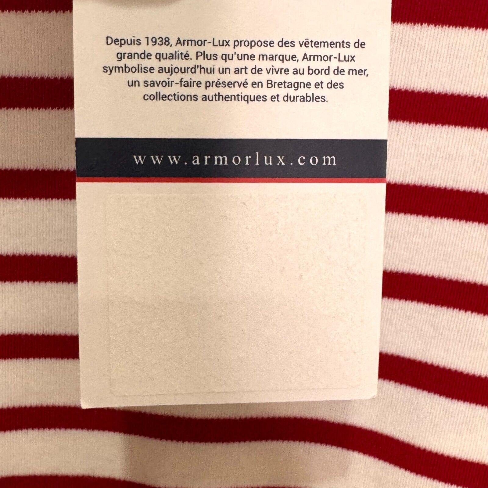 Amour-Lux Brenton Stripes Shirt Size Small (1) NEW Red White