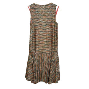 Anthropologie Maeve West Water Chevron Dress With Slip Size XS