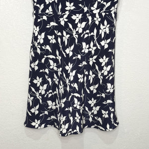 Lauren Ralph Lauren Dress Womens 6 Floral Silk Short Sleeve Ruffle Midi