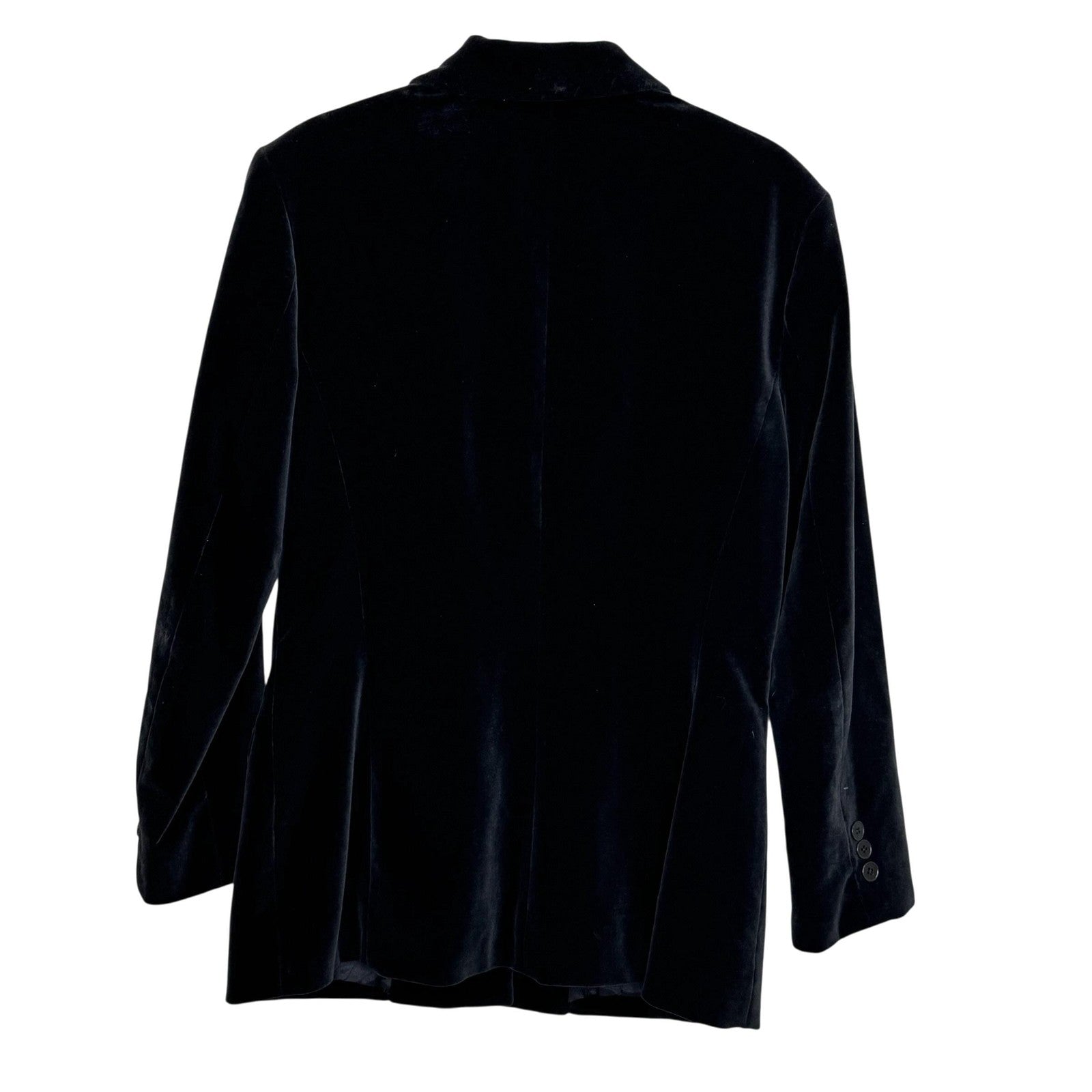 The Limited Blazer Womens Small Black Stretch Velvet Jacket Lined ButtonClassic