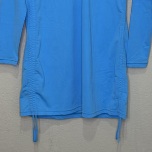 Coolibar Swim Shirt Womens Small Blue UPF 50 Rash Guard Cover Up UV