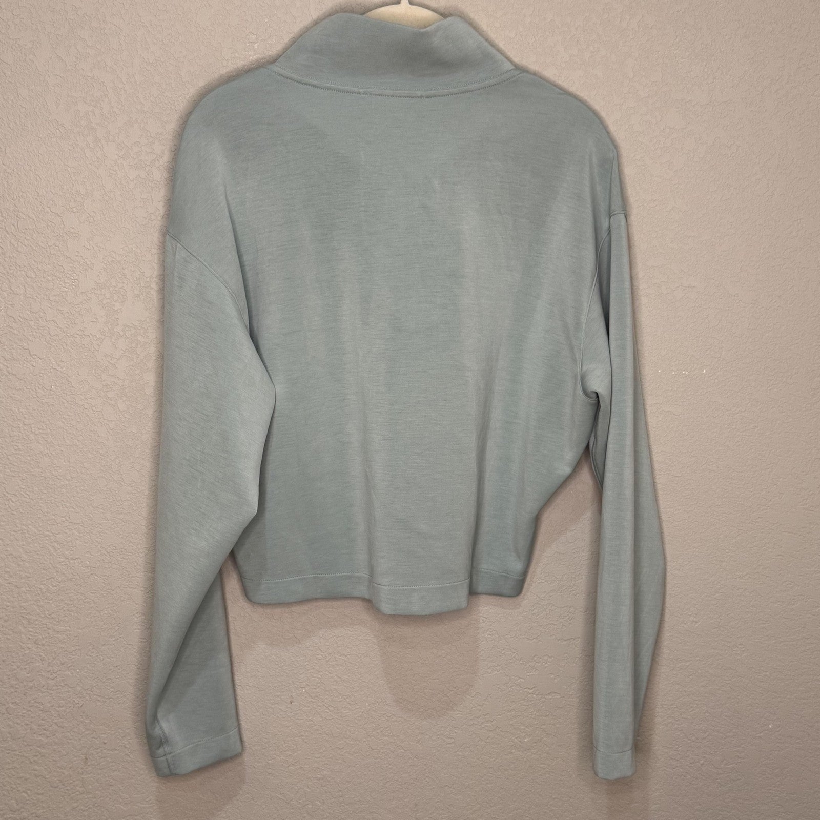 prAna Pullover Size Medium Green Shea Half Zip Stretch Athletic Long Sleeve Top