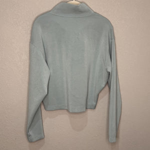 prAna Pullover Size Medium Green Shea Half Zip Stretch Athletic Long Sleeve Top