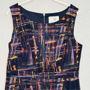 Anthropologie Tabitha Expressionist Abstract Sheath Dress Size 12