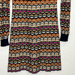 M MISSONI Multicolor Wool Viscose Turtleneck Knit Dress Size 0 $695