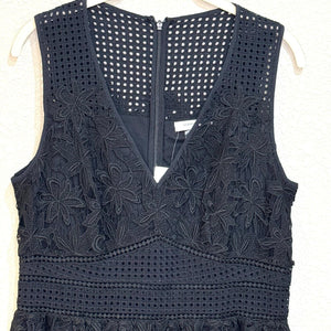 Gerard Darel NEW Black Sleeveless V-Neck Aurora Lace Dress US Size 8 (40) $410