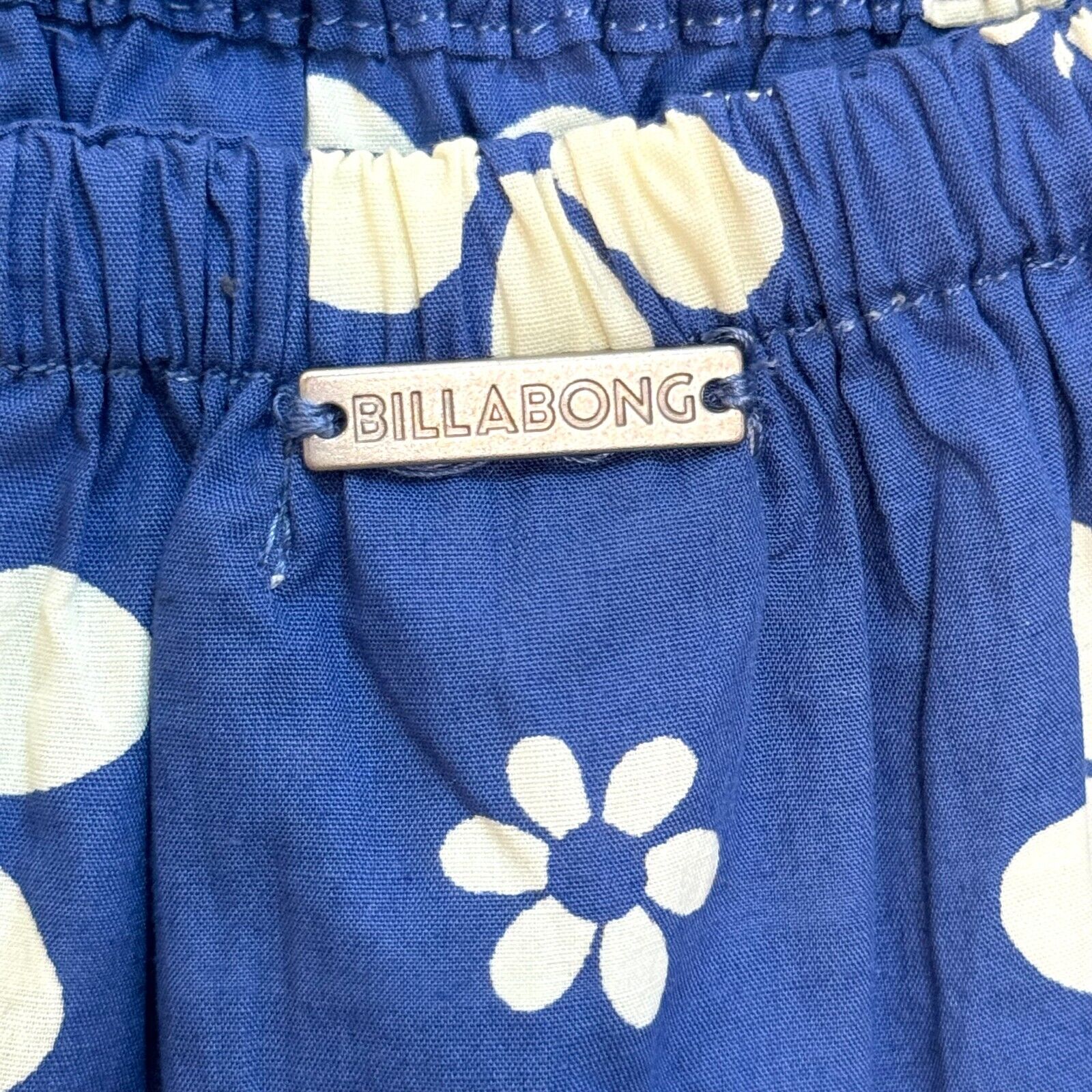 Billabong Blue Floral Love Crush Mini Babydoll Dress Size XS NEW $66