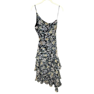 Petal + Pup Dress Womens 8 AU 12 Floral Ruffle Maxi Tiered Spaghetti Strap