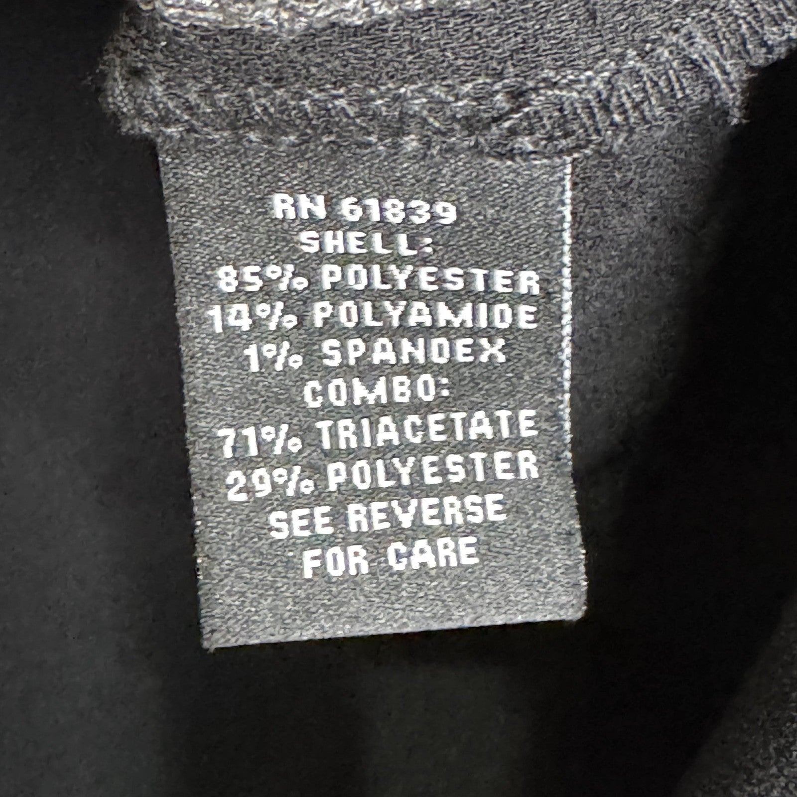 Teri Jon Textured Pullover Top Womens 6 Black Gray Studded Sleeve Dressy Blouse