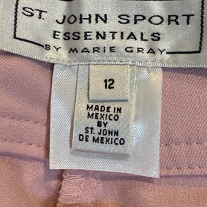 St. John Sport Essentials Pink Pants Size 12