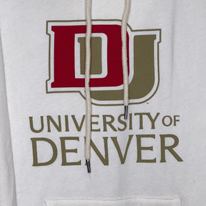 League 91 Womens University of Denver DU Sweatshirt Size Large NEW White